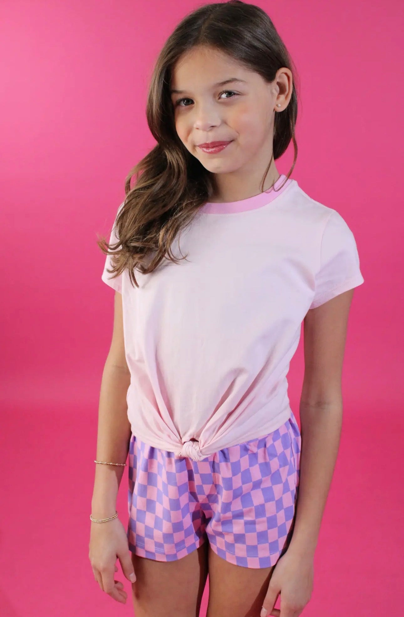 The Shimmer Shack Tween Front Knot Tee