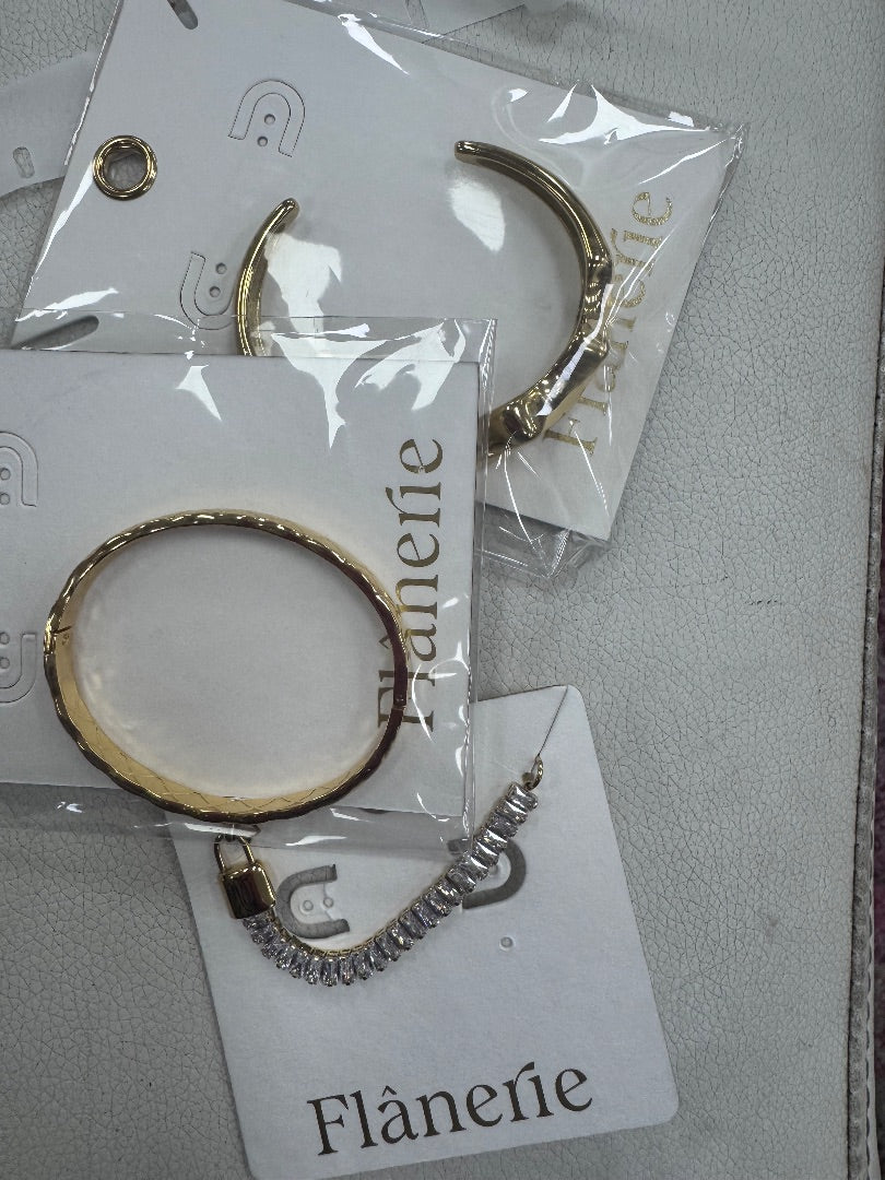 The Shimmer Shack Flanerie 18k gold bracelets $26