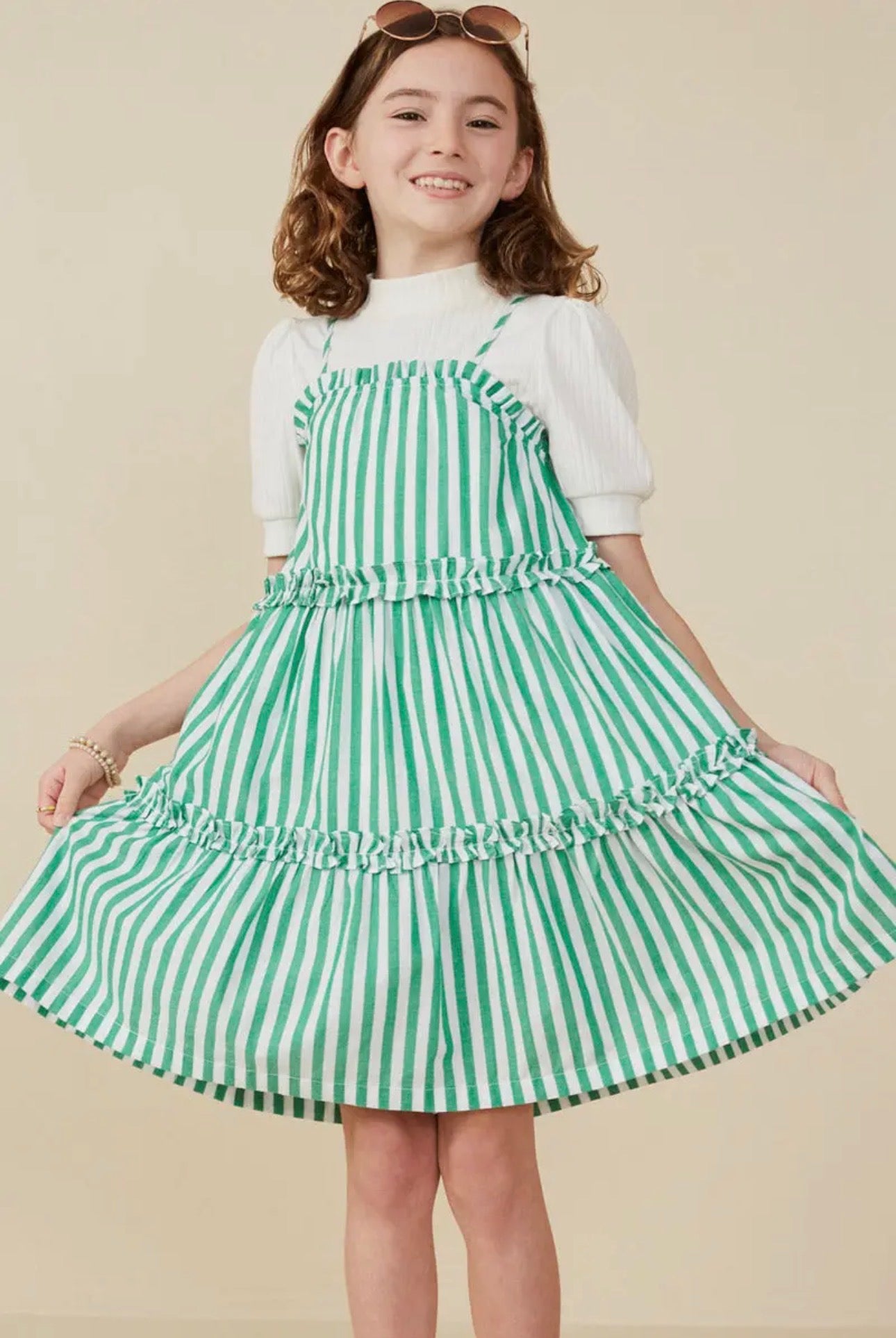 The Shimmer Shack Stripe Tween Dress