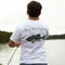 White Buck Shot Apparel Largemouth Bass Short Sleeve Pocket T-shirt, {{Size}{{Sku}}