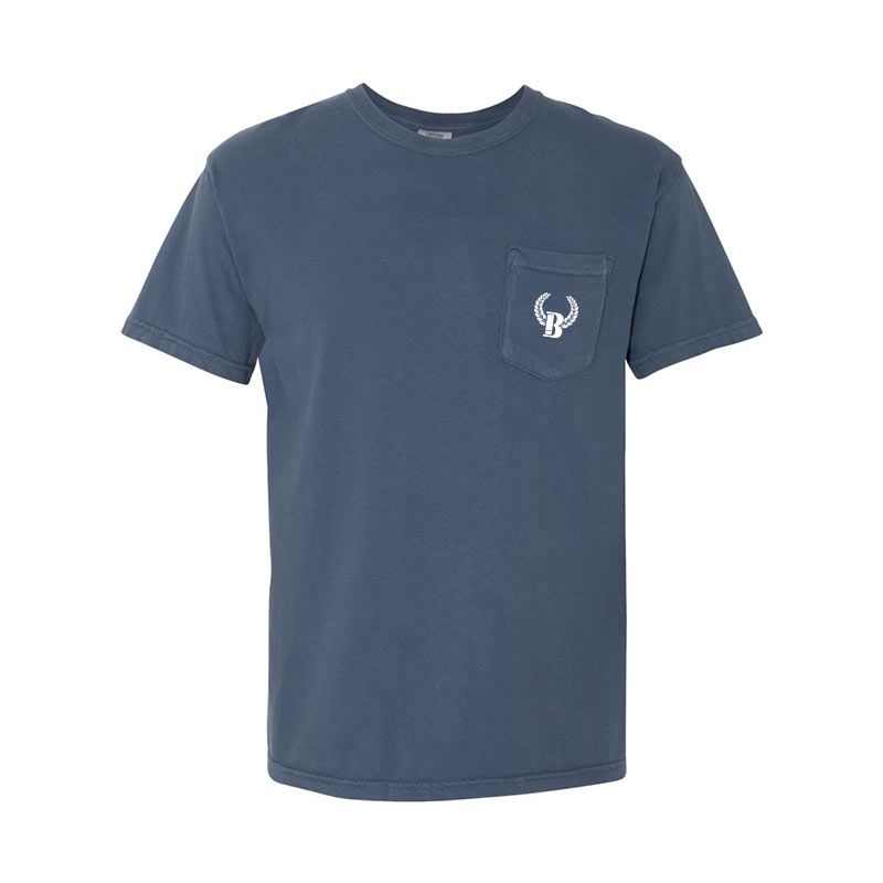 Indigo Blue Buck Shot Apparel The Pointer Short Sleeve Pocket T-shirt, {{Size}{{Sku}}
