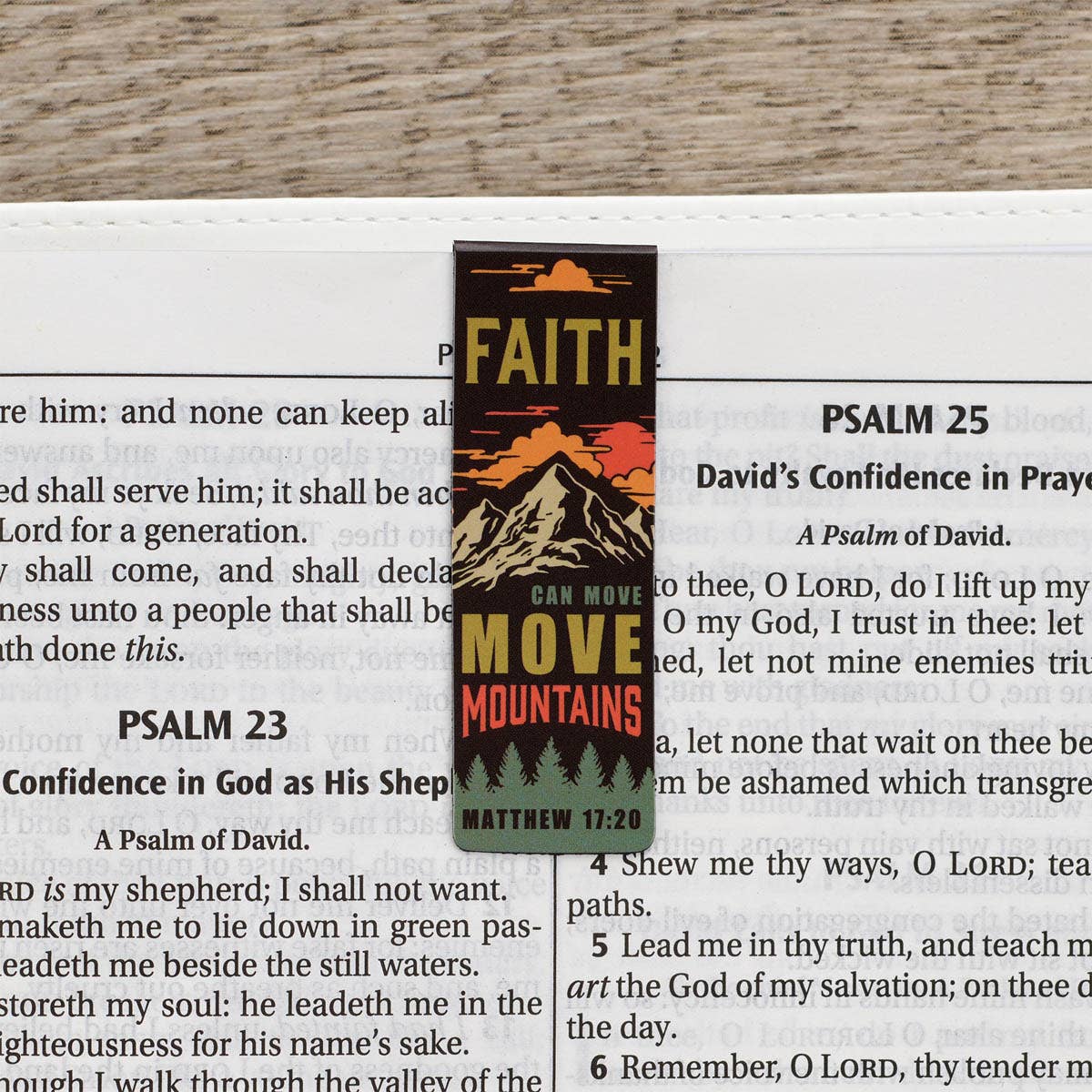 Christian Art Gifts - Magnetic Bookmark Set Mountains