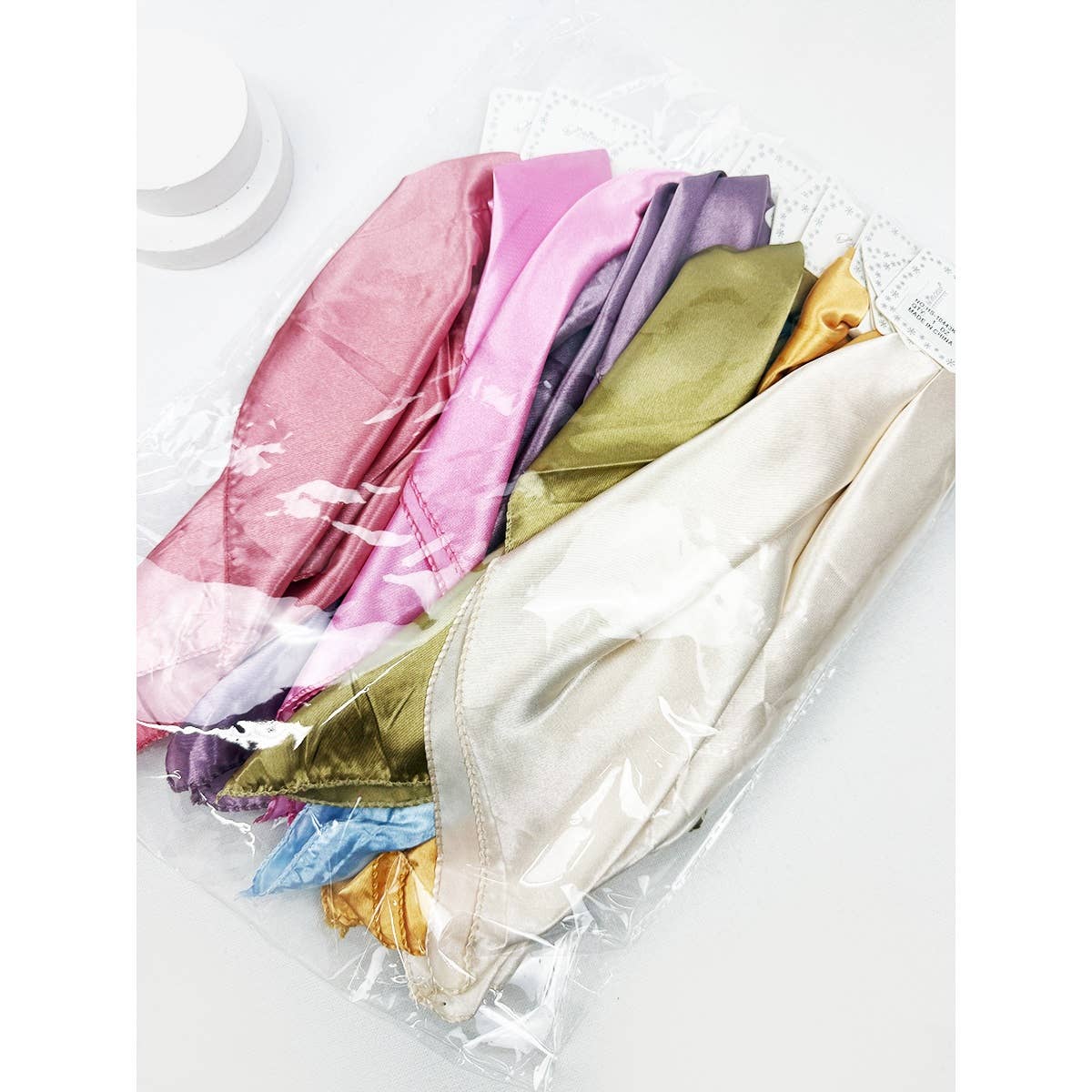 Love and Repeat - Multiuse Soft Tone Solid Satin Scarf