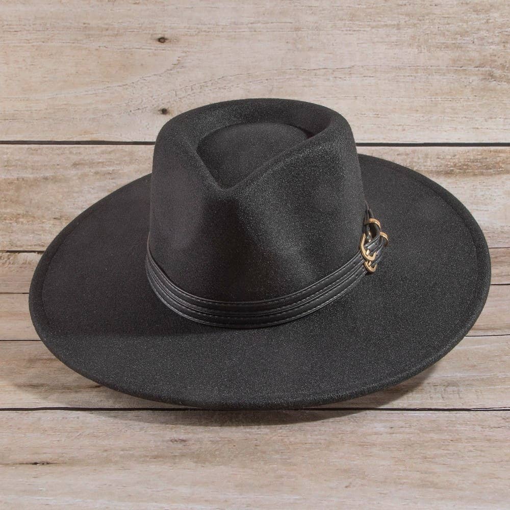 Anarchy Street - Double Belt Strap Fedora Hat