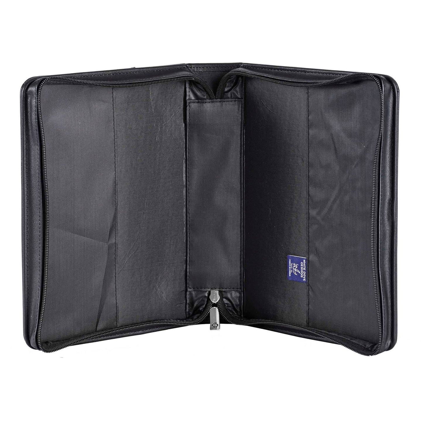 White Dove BIBLE COVER CLASSIC FAUX LEATHER-BLACK-XXL