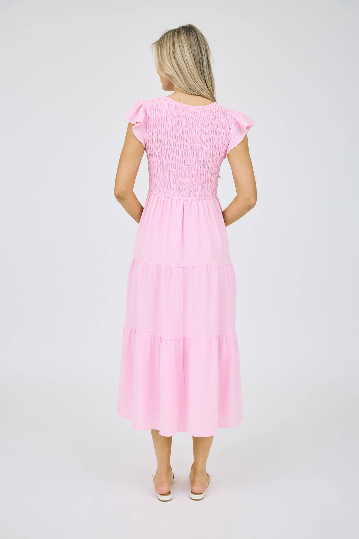 Blu Pepper - FLUTTER SLEEVE MAXI DRESS