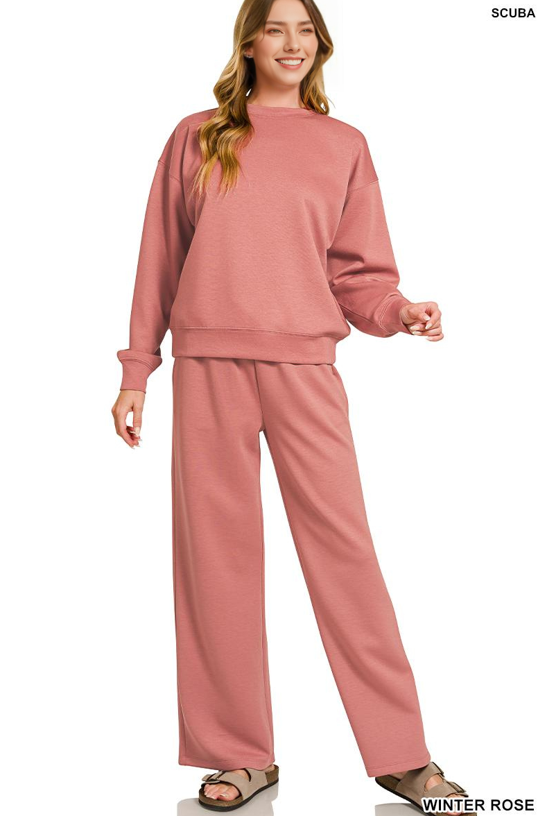 42POPS - ...._ 0903 Scuba Crewneck Pullover & Pants 2PC Set SI-28704