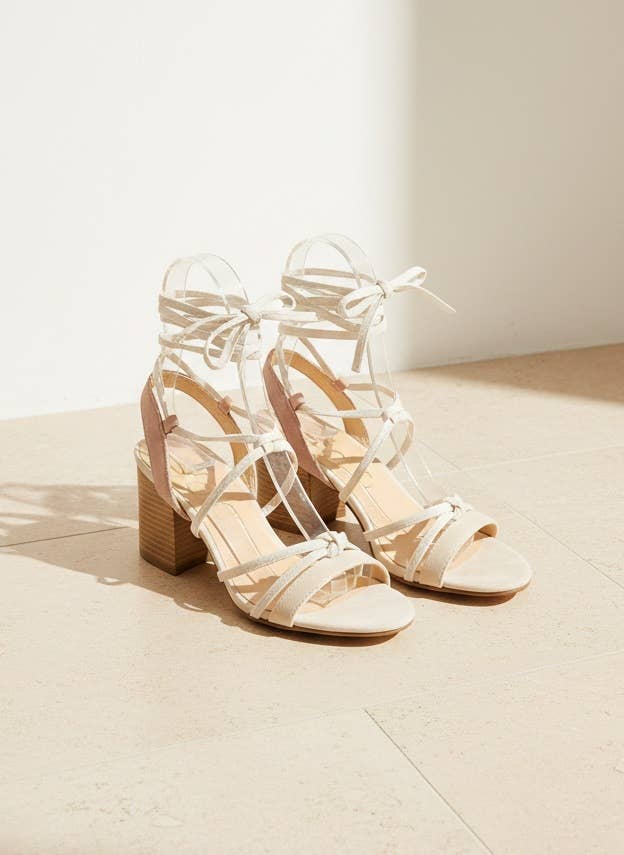 CCOCCI - LOTUS Lace Up Strappy Block Heel Sandals