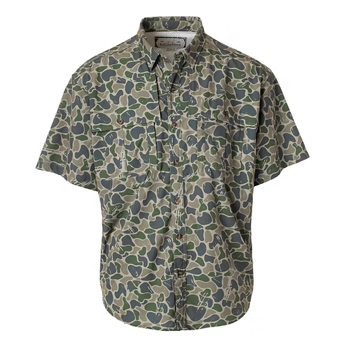 Fieldstone Youth Backwoods Camo Button Down