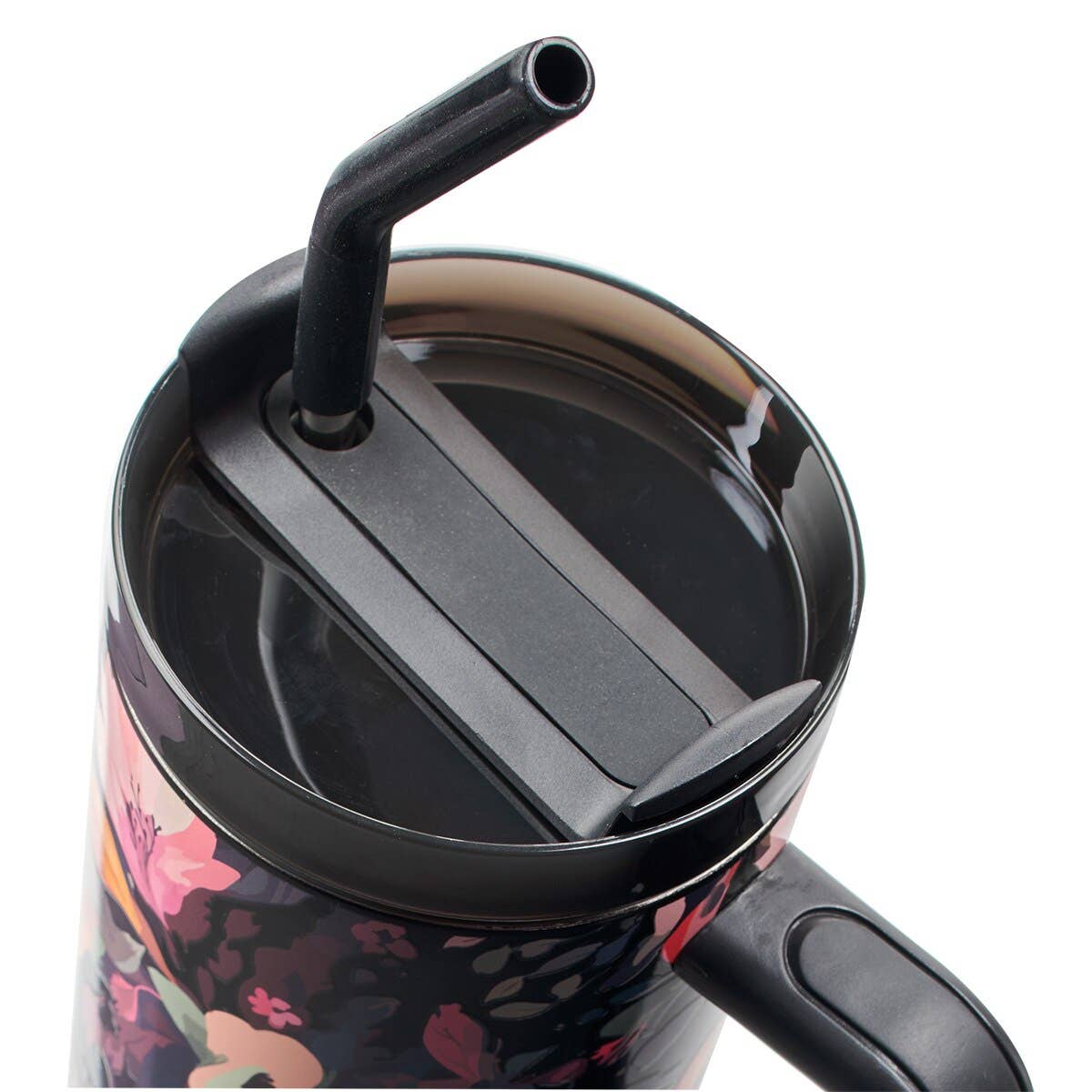 Christian Art Gifts - Tumbler w/straw SS Black Jer. 29:11