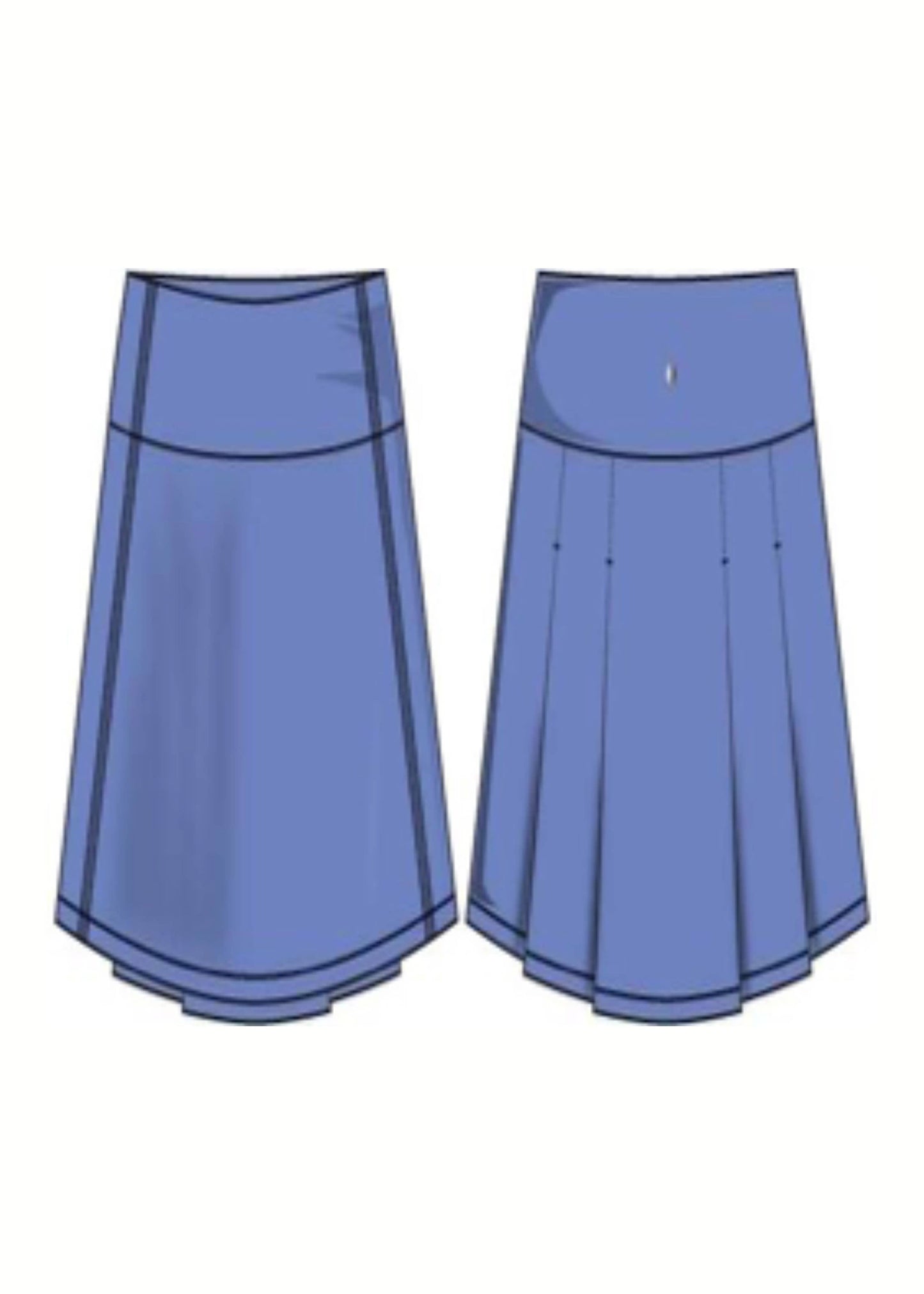 Girls Athletic Skirt with Inner Shorts