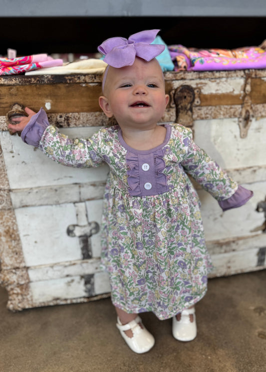 Purple Floral Dress