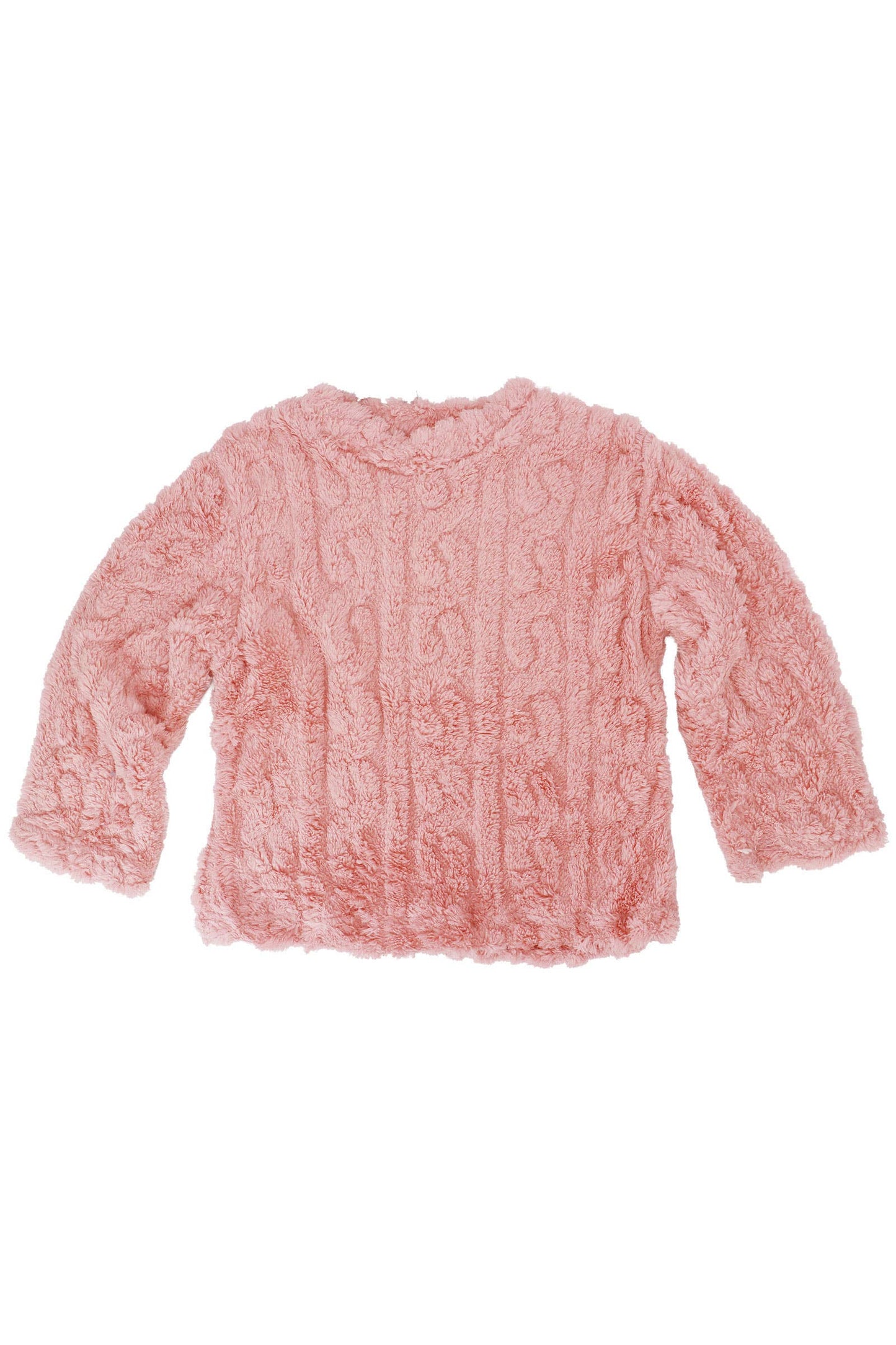 Cap Zone - Kids Cable Fuzzy Sherpa Fleece Pajama Sets