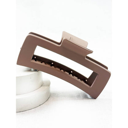 Love and Repeat - Matte Jumbo Cut Out Rectangle Hair Claw