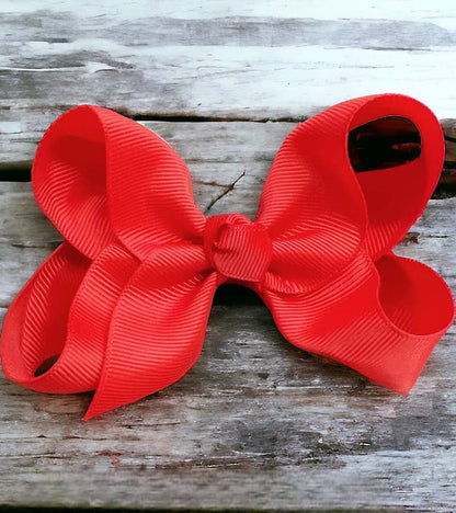 Kids Charm Online - RED 4IN WIDE BOWS 24PCS/$7.50 BW-250-4