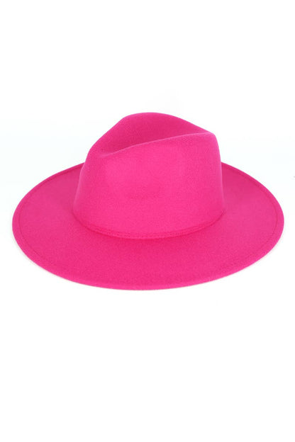 Anarchy Street - Solid Flat Brim Panama Hat