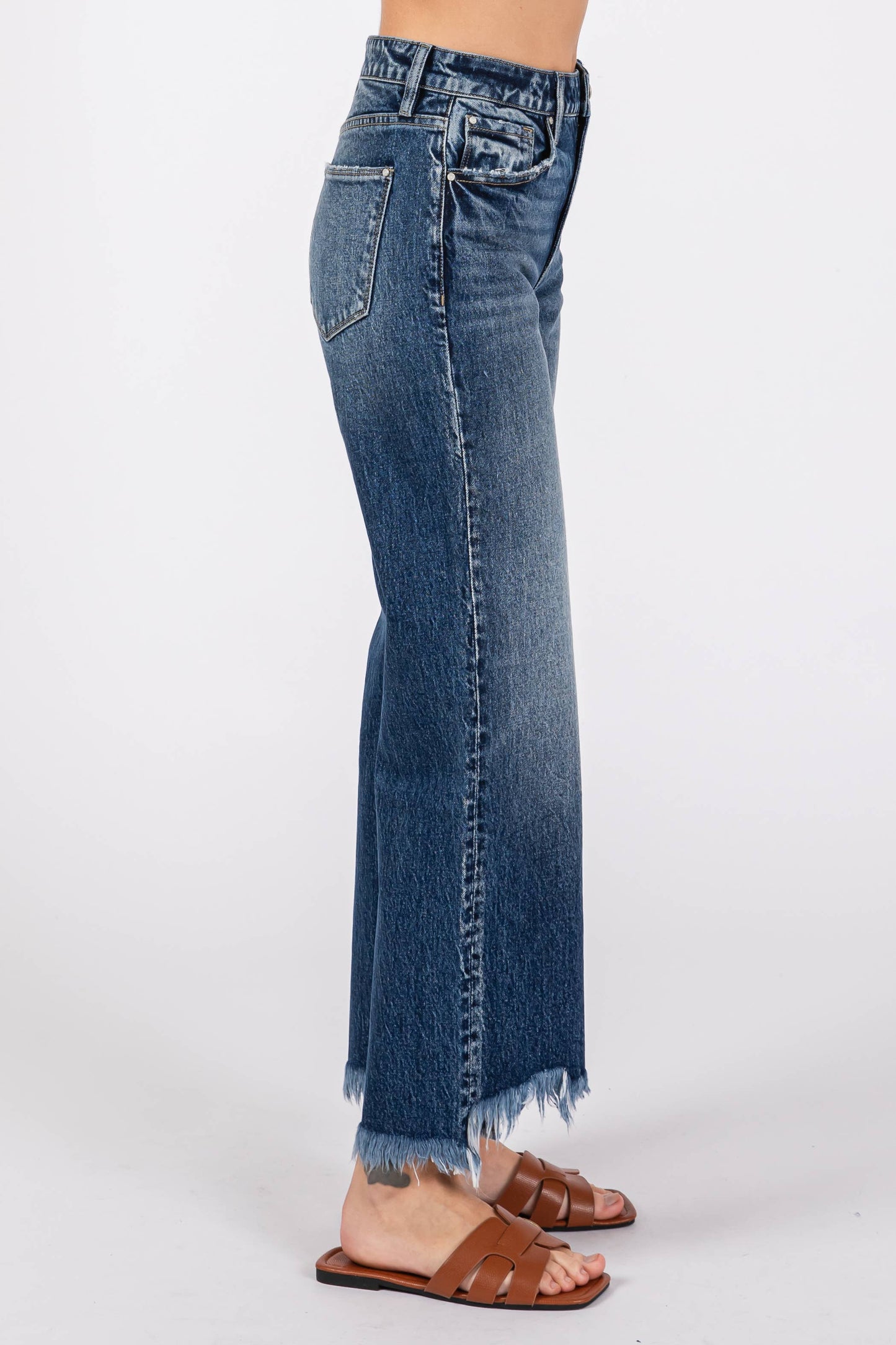 HIGH RISE COMFORT STRETCH VINTAGE WIDE LEG JEANS