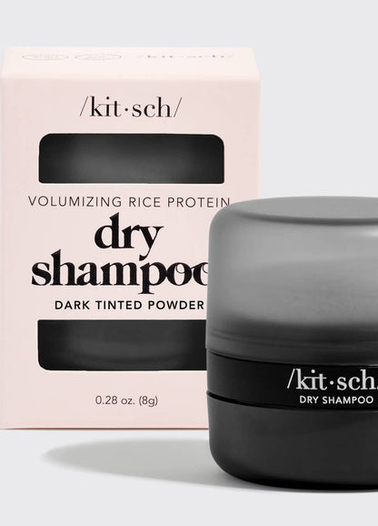 KITSCH - Volumizing Rice Protein Dry Shampoo - Dark Tinted Powder