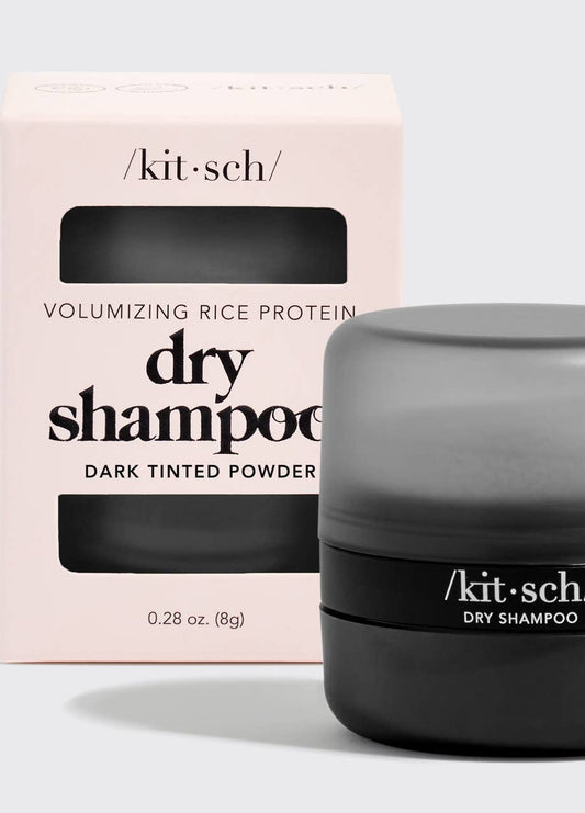 KITSCH - Volumizing Rice Protein Dry Shampoo - Dark Tinted Powder