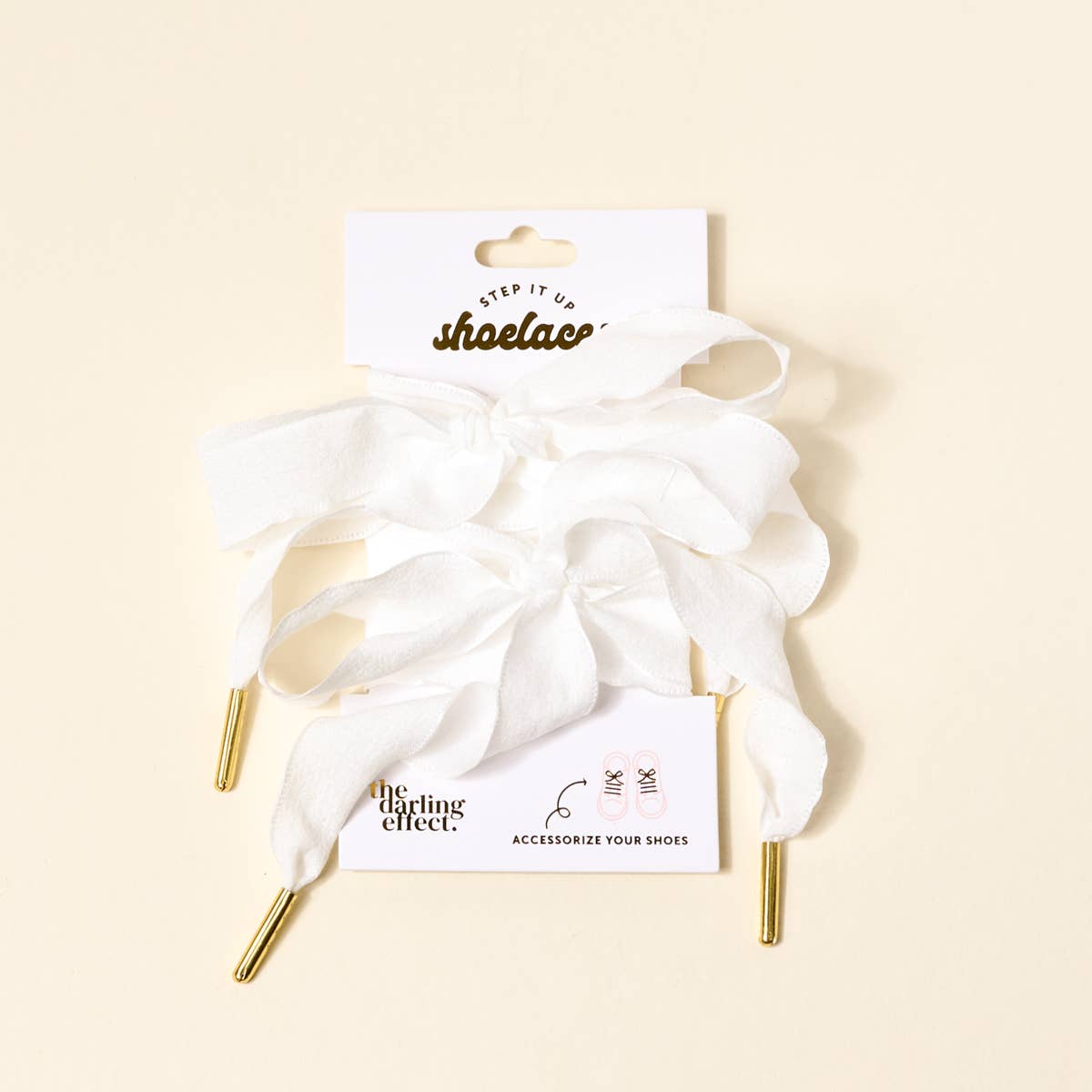 The Darling Effect - Step It Up Shoelaces–Frilly White