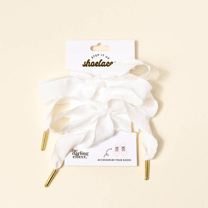 The Darling Effect - Step It Up Shoelaces–Frilly White