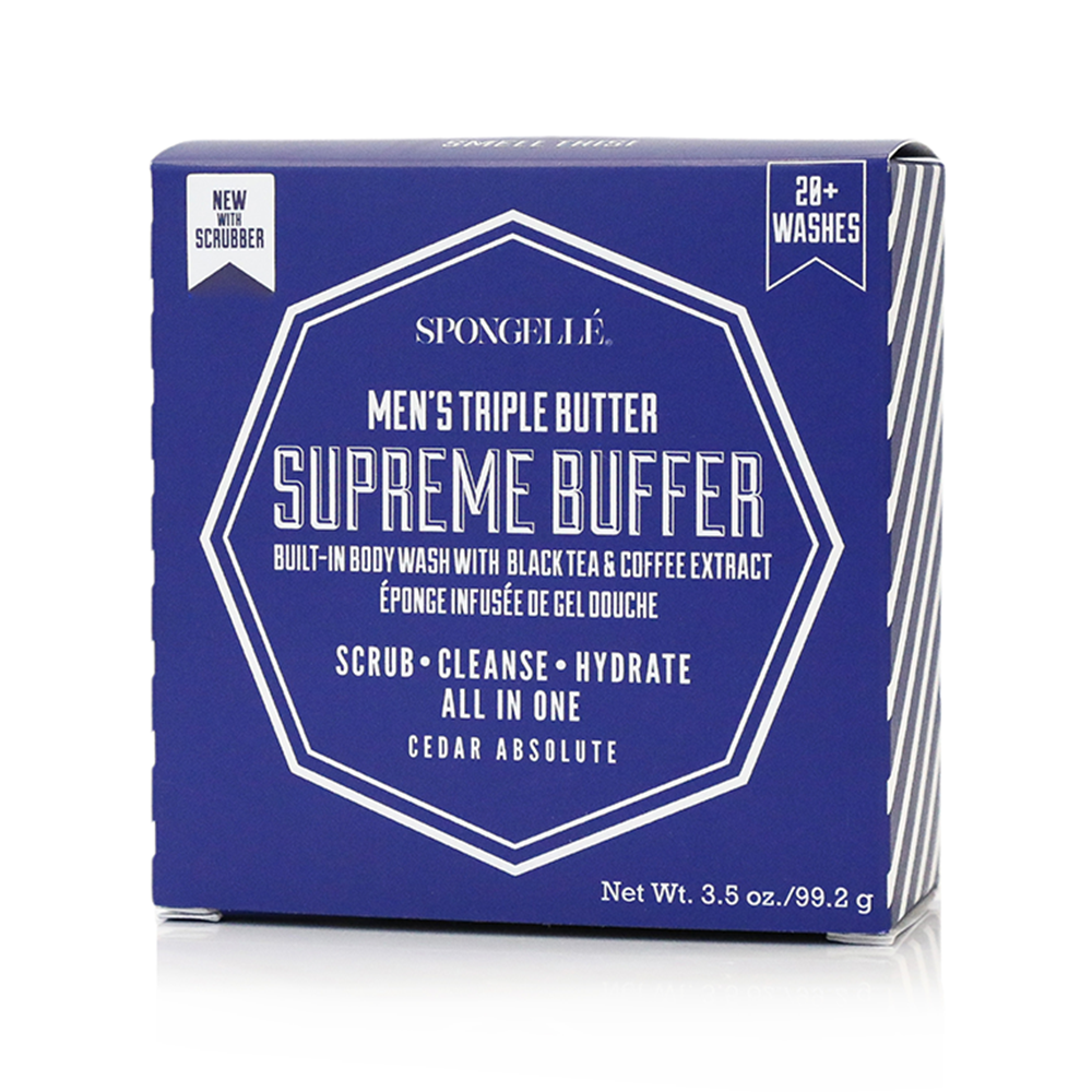 Spongellé - 20+ Men's Assorted Pack with Black Scrubber | Father's Day