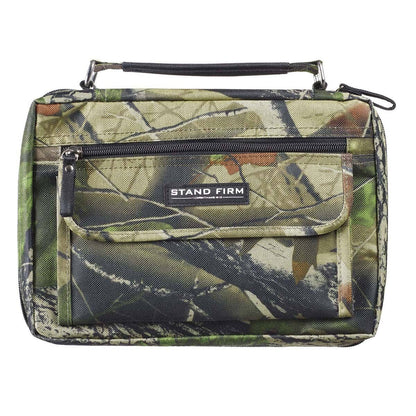 Christian Art Gifts - Bible Cover Organizer Camouflage Stand Firm 1 Cor 16:13