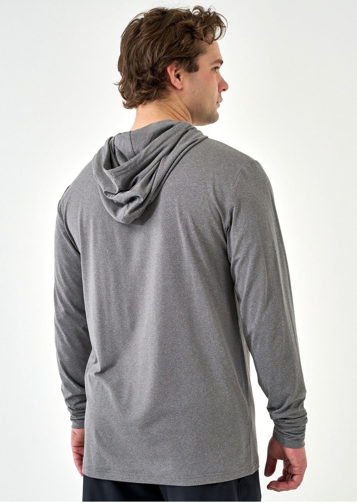 Performance hoodie dark heather grey