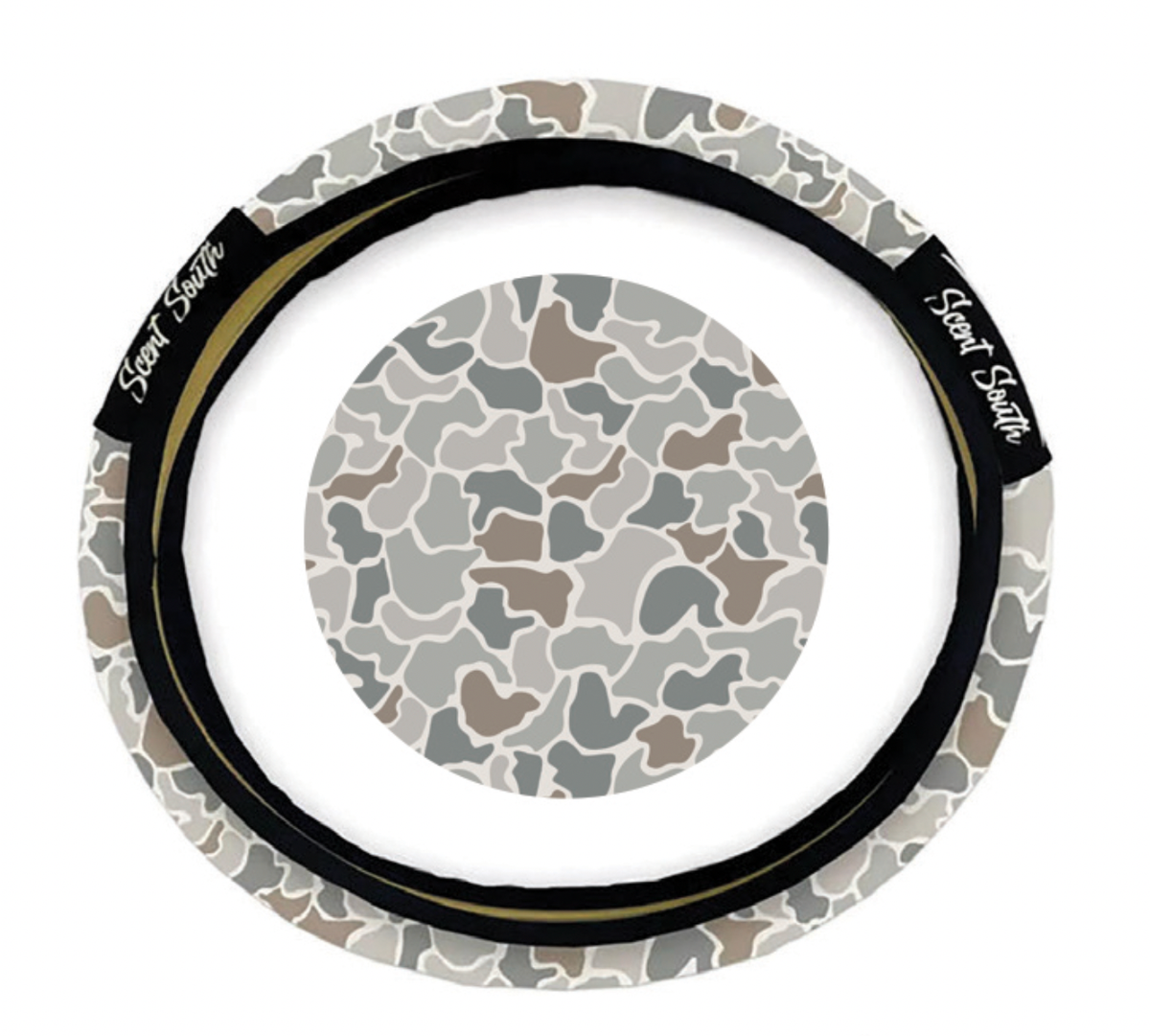 Scent South - Graystone camo - Steering wheel cover