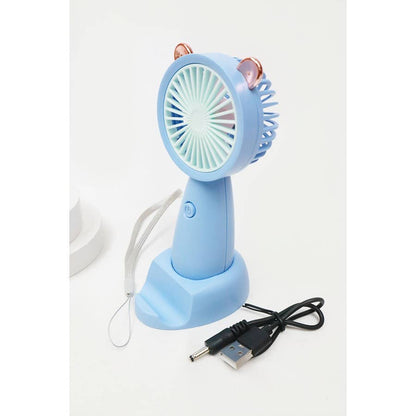 Portable Hand Fan with Cell Phone Stand