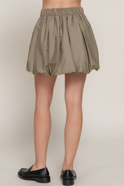 Active Basic | Active USA - Ballon Pleated Mini Skirt