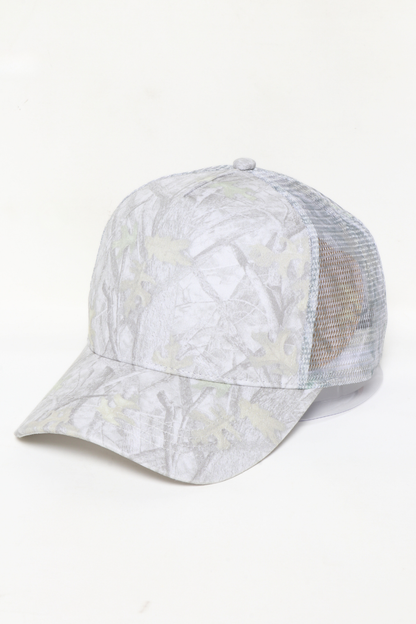 David And Young - Camo Woods Print Mesh Back Trucker Cap