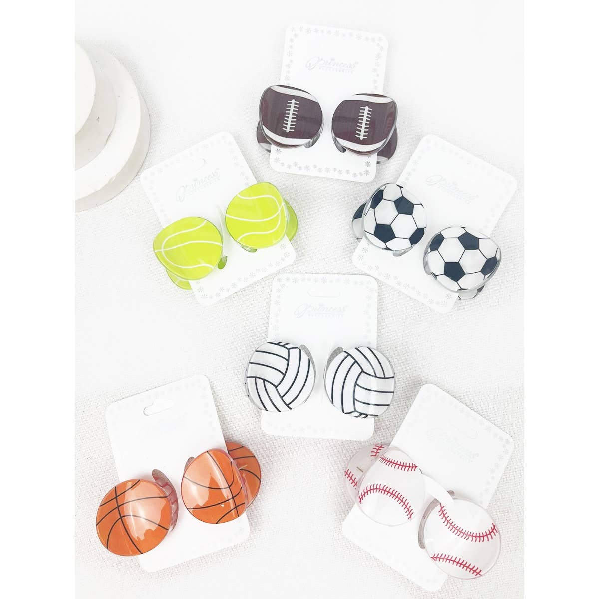 Sports Ball Theme Claw Clips