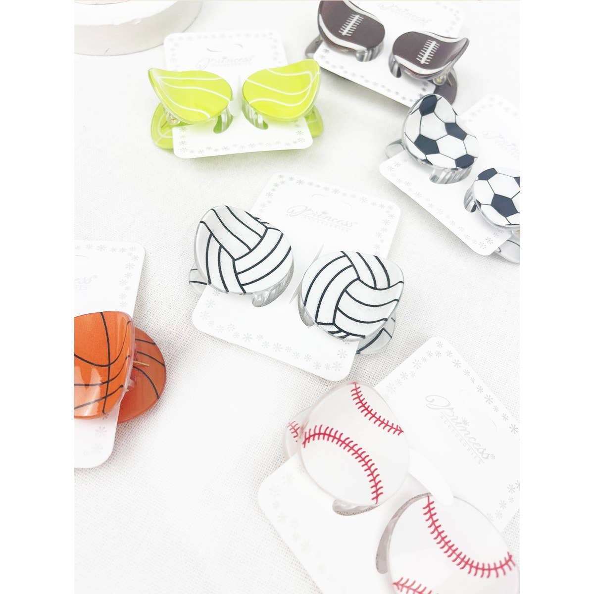 Sports Ball Theme Claw Clips