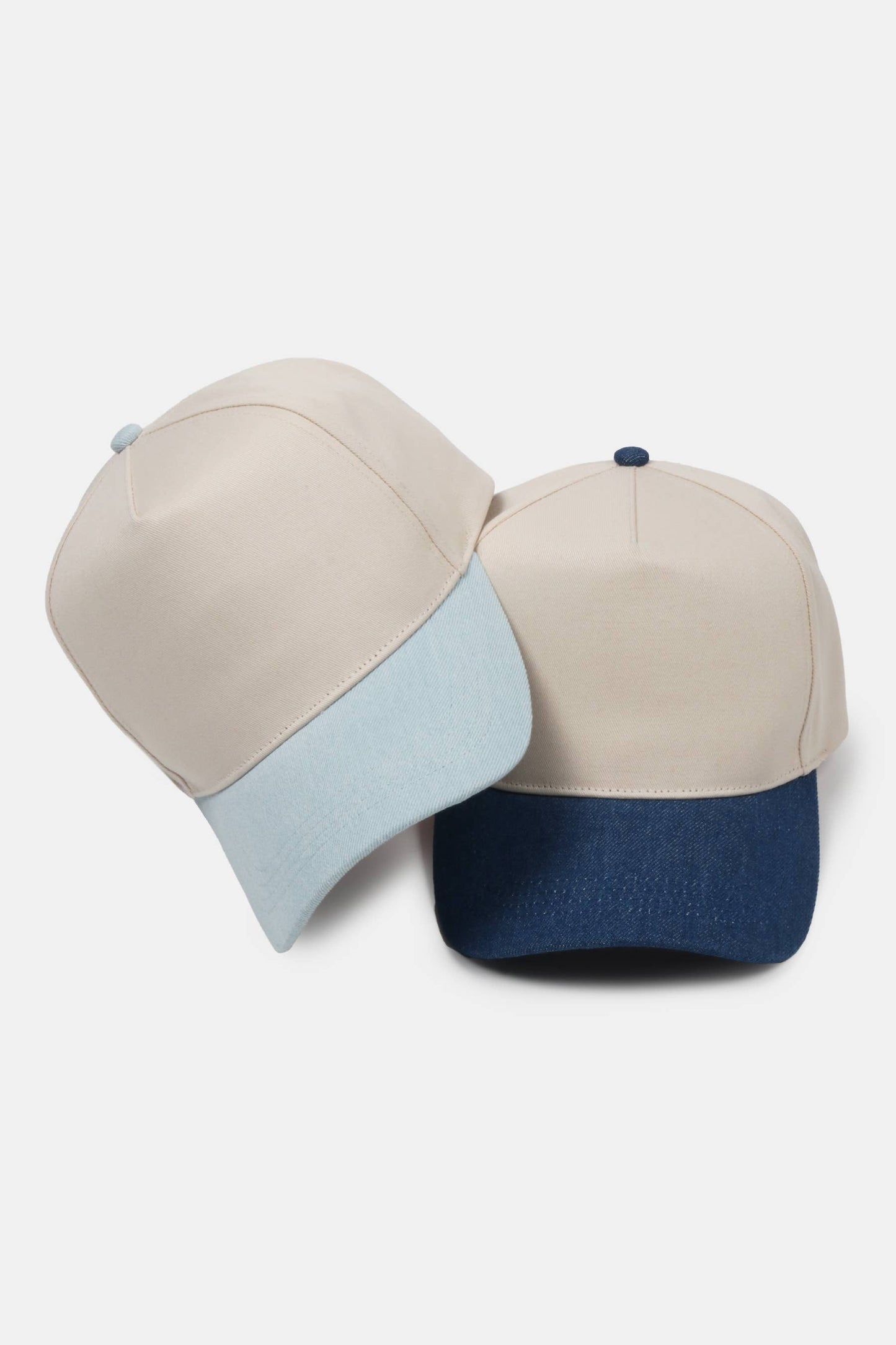 David And Young - Two Tone Denim 5 Panel Baseball Cap