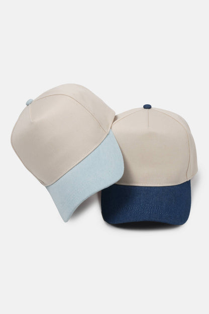 David And Young - Two Tone Denim 5 Panel Baseball Cap
