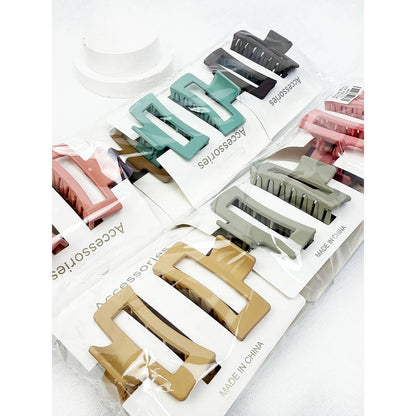 DUO Small Cut Out Rectangle Hair Claw