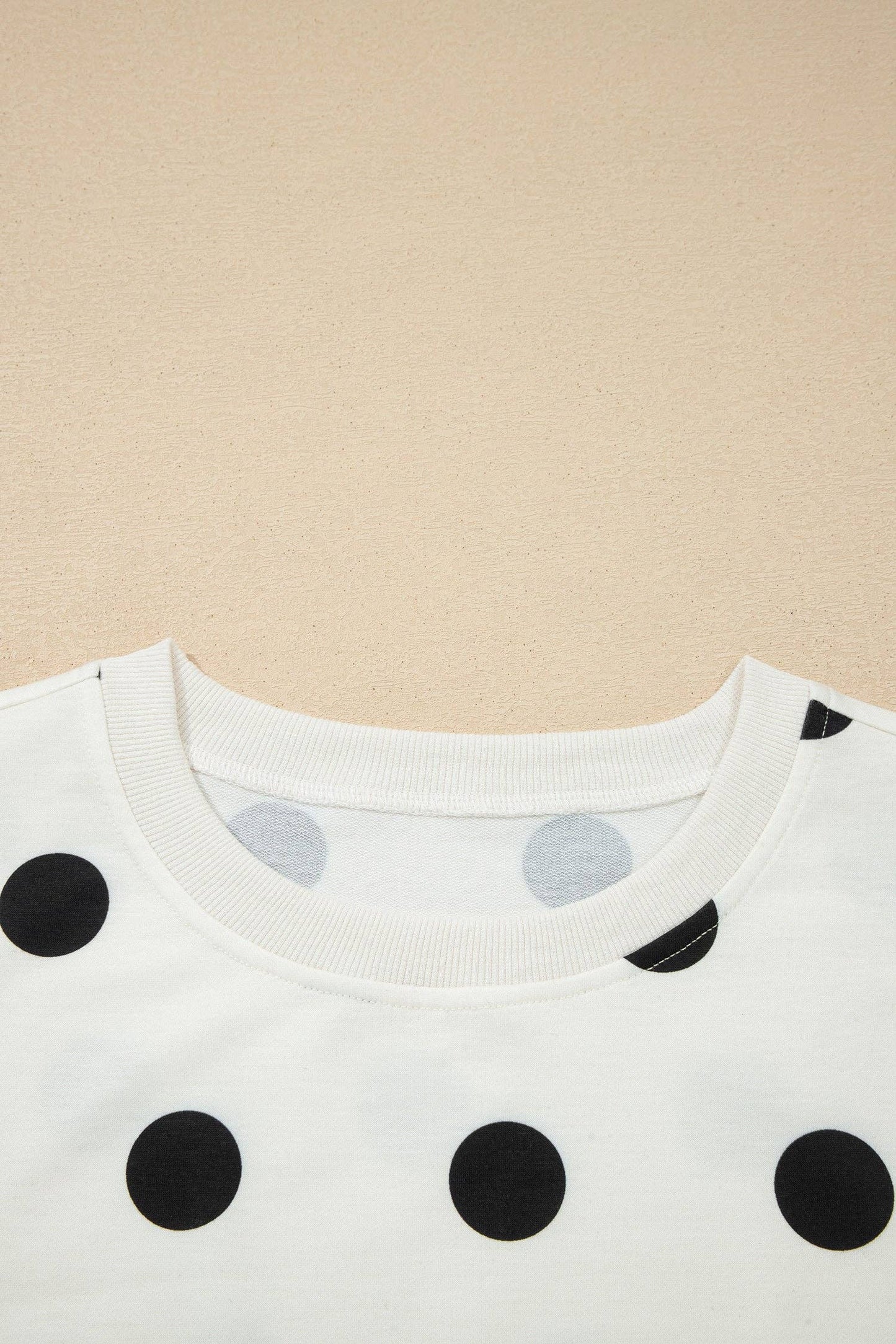 Polka Dot Ribbed Trim Tank & Mini Skort Set