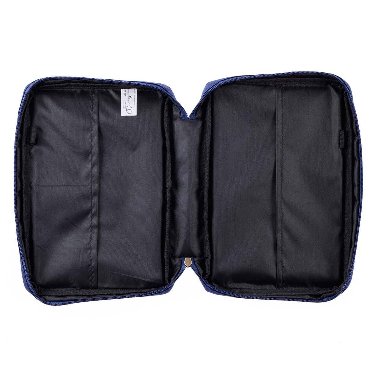 Christian Art Gifts - Bible Cover Value Navy/Floral Printed Everything Beautiful