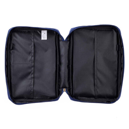 Christian Art Gifts - Bible Cover Value Navy/Floral Printed Everything Beautiful