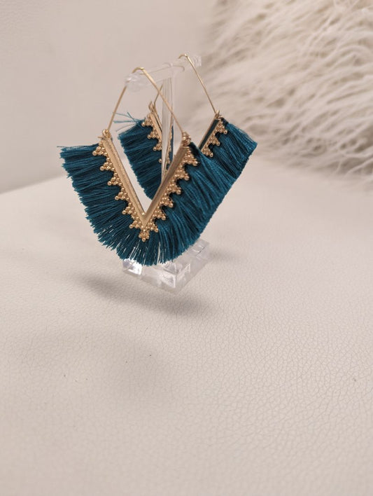 Simply SuSu Designs "V" Fringe Earrings