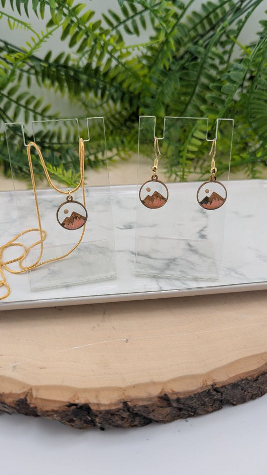 Simply SuSu Designs Mustard Seed and mountain jewelry set