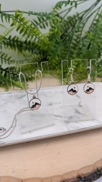 Simply SuSu Designs Mustard Seed and mountain jewelry set