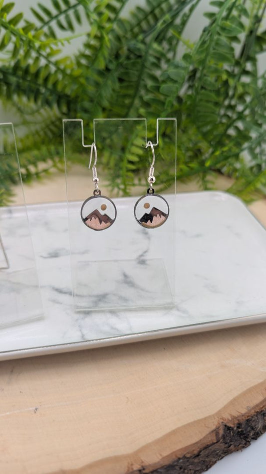 Simply SuSu Designs Mustard Seed mountain earrings