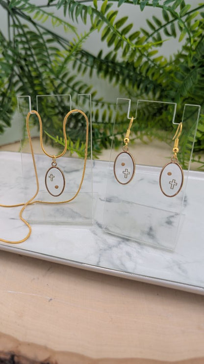 Simply SuSu Designs Mustard Seed and Cross Jewelry set