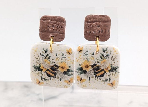 Simply SuSu Designs Bumblebee earrings