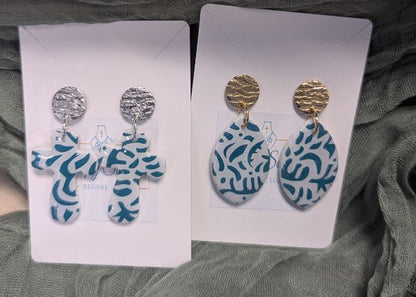 Simply SuSu Designs Clay print earrings