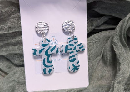 Simply SuSu Designs Clay print earrings