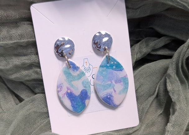 Simply SuSu Designs Clay print earrings