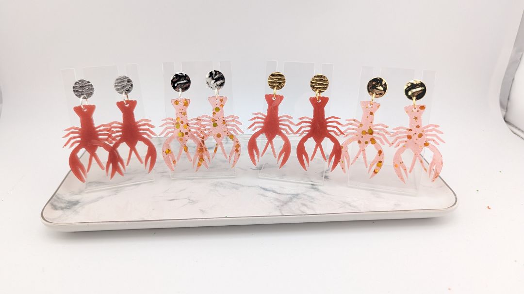 Simply SuSu Designs Crawfish earrings